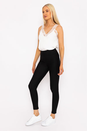 Carraig Donn Ponte Leggings in Black
