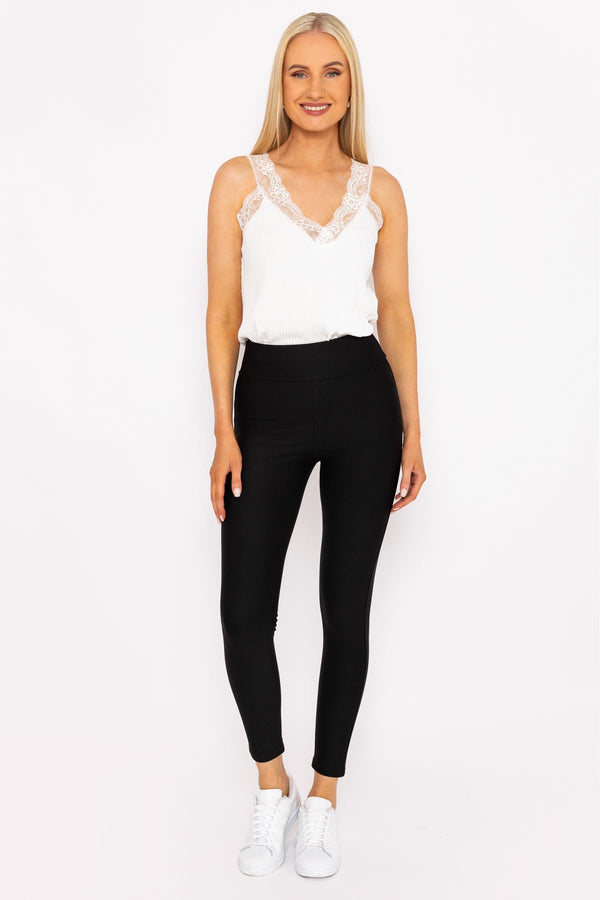 Carraig Donn Ponte Leggings in Black
