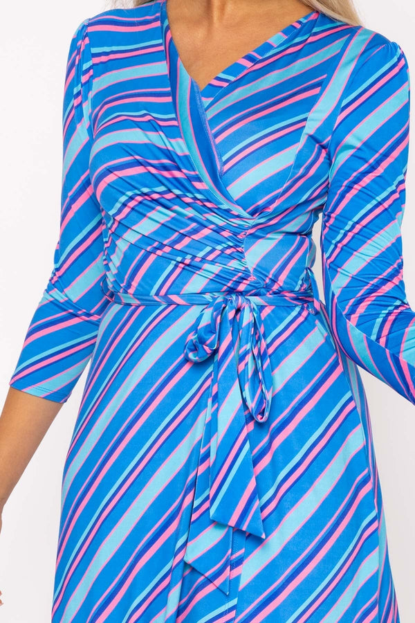 Carraig Donn Printed Blue Jersey Dress