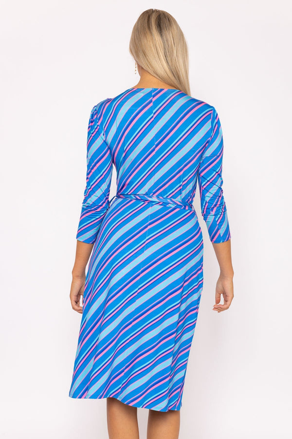 Carraig Donn Printed Blue Jersey Dress