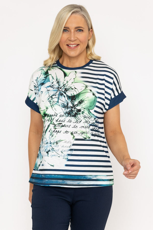 Carraig Donn Printed Blue Top