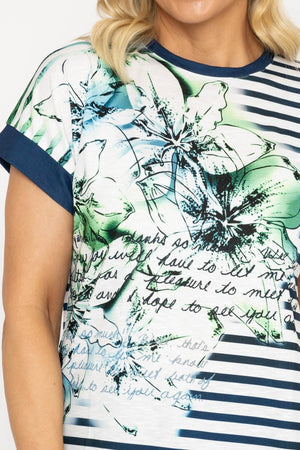 Carraig Donn Printed Blue Top