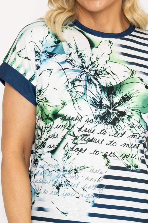 Carraig Donn Printed Blue Top