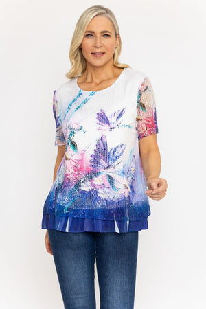 Carraig Donn Printed Double Layer Printed Mesh Top