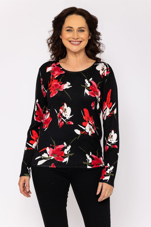 Printed Knit in Black
