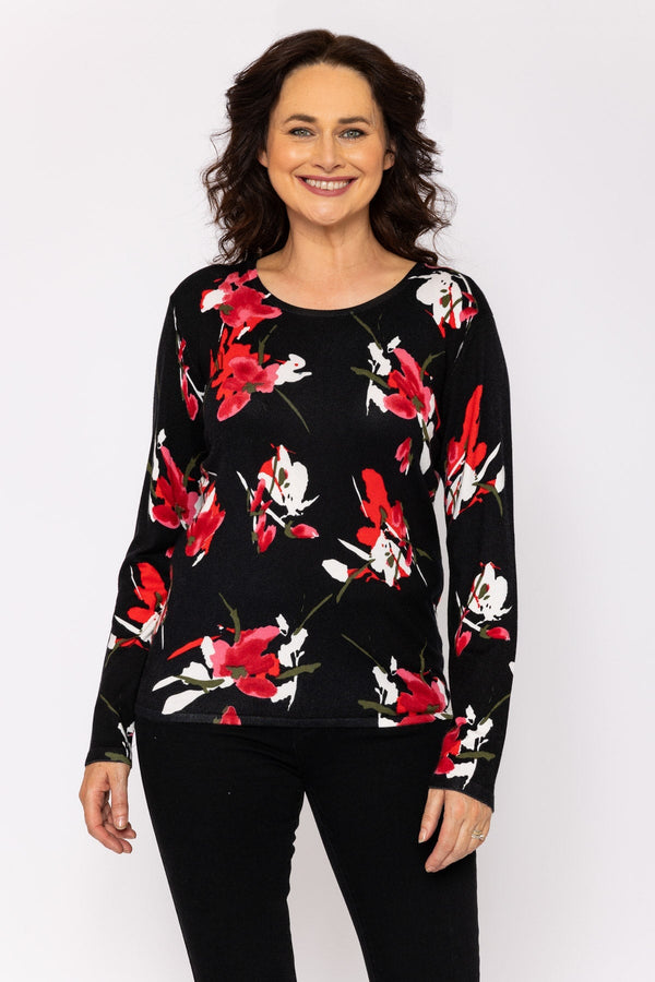Carraig Donn Printed Knit in Black