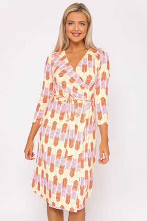 Carraig Donn Printed Red Jersey Dress