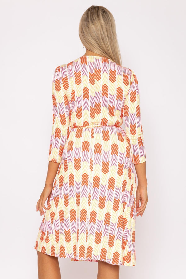 Carraig Donn Printed Red Jersey Dress
