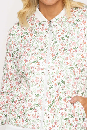 Carraig Donn Printed Textured Jersey Bomber Jacket