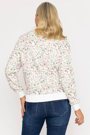 Carraig Donn Printed Textured Jersey Bomber Jacket