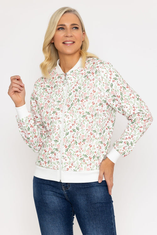 Carraig Donn Printed Textured Jersey Bomber Jacket
