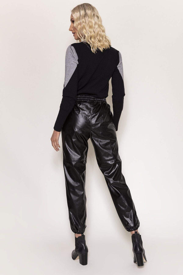 Carraig Donn PU Jogger in Black