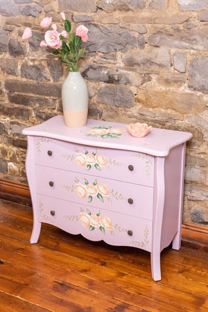 Carraig Donn Purple Floral 3 Drawer Dresser