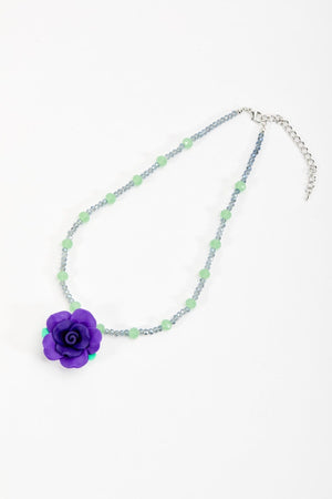 Carraig Donn Purple Flower Necklace