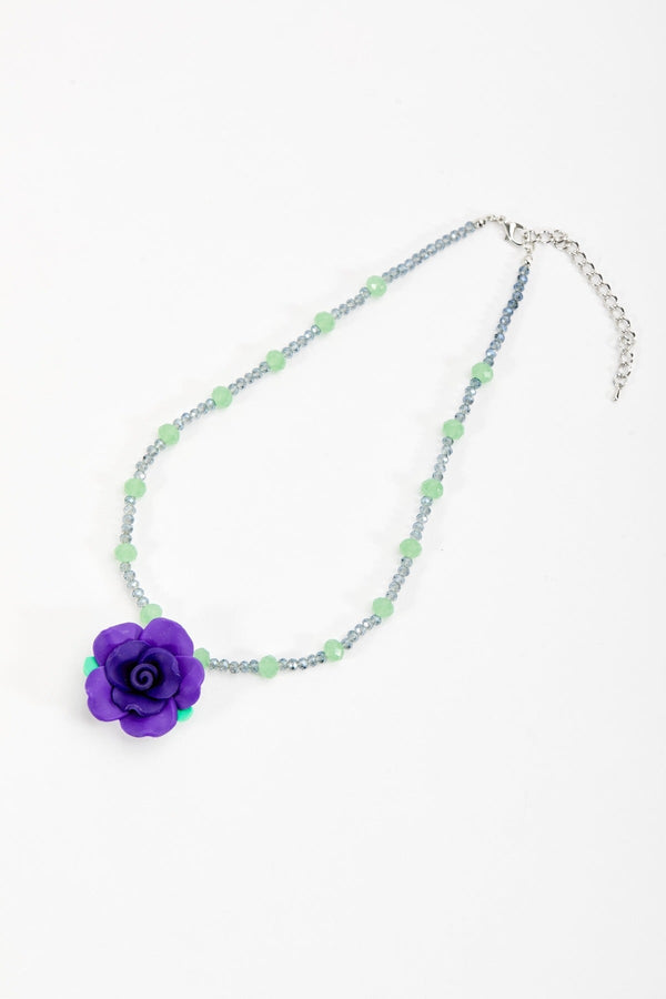 Carraig Donn Purple Flower Necklace