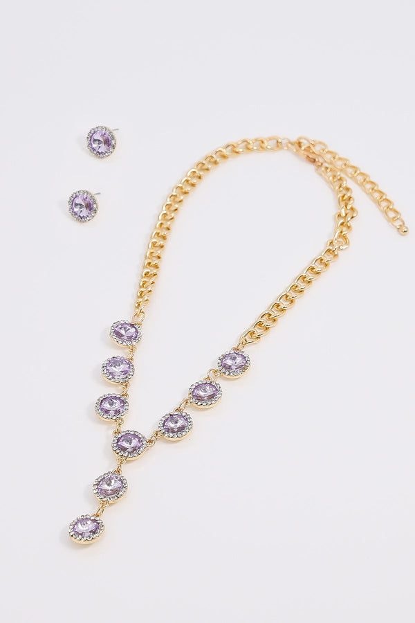 Carraig Donn Purple Stone Necklace