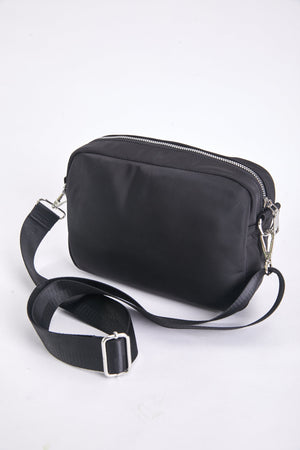 Carraig Donn Quilted Front Camera Bag in Black