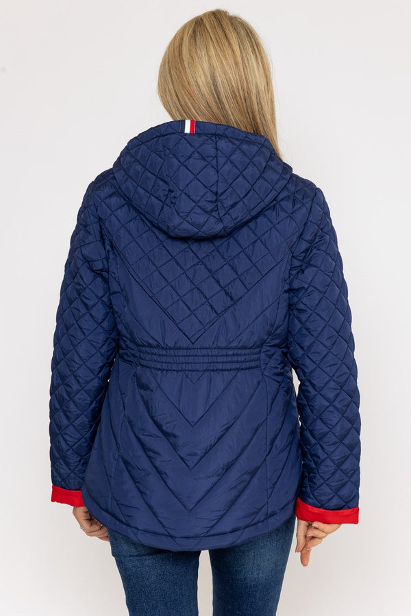 Carraig Donn Quilted Jacket in Navy
