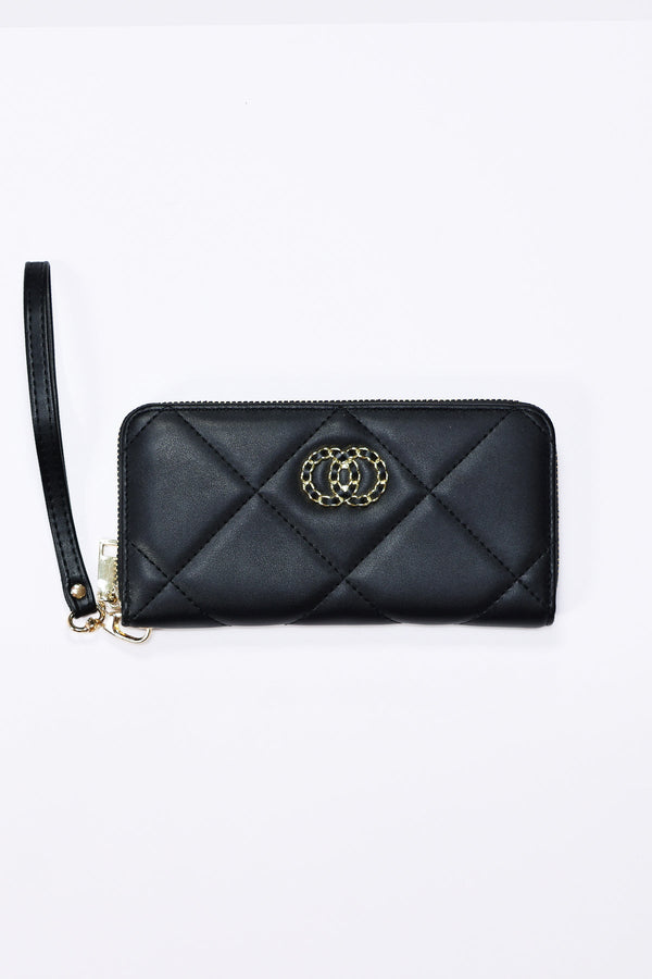 Carraig Donn Quilted Purse in Black