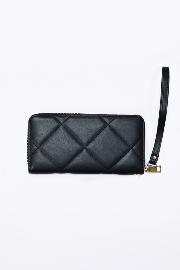 Carraig Donn Quilted Purse in Black