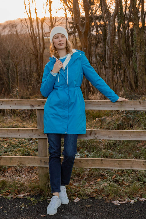 Carraig Donn Rain Mac in Blue