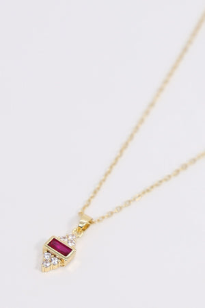 Carraig Donn Red Stone Necklace