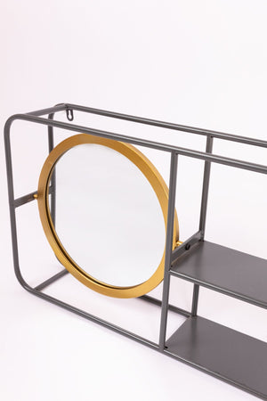 Carraig Donn Retro Shelved Wall Mirror