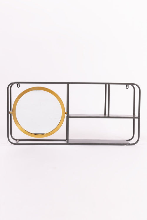 Retro Shelved Wall Mirror