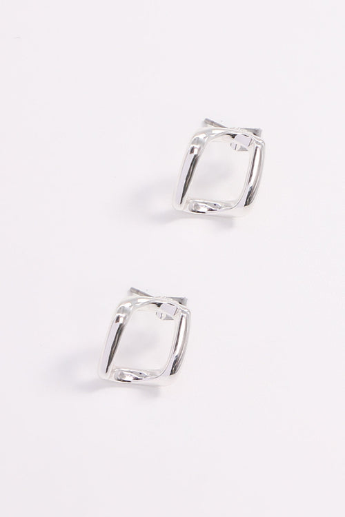 Rhombus Earrings in Silver