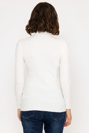 Carraig Donn Rib Knit Top in Ecru
