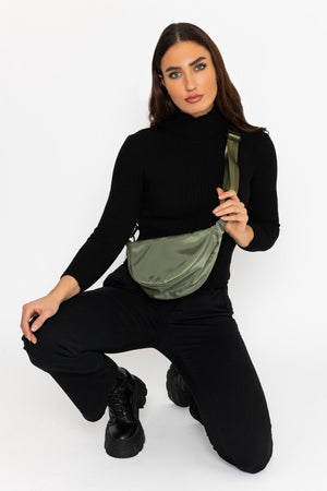 Carraig Donn Rib Polo Knit in Black