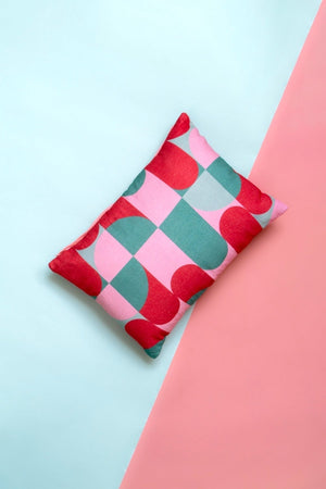Carraig Donn Riley Pink Geo Cushion
