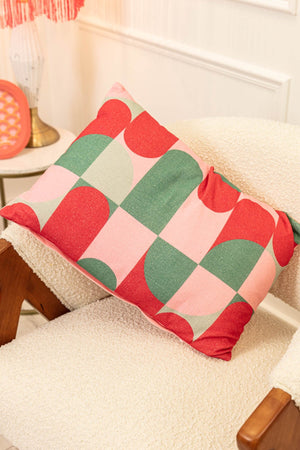 Carraig Donn Riley Pink Geo Cushion