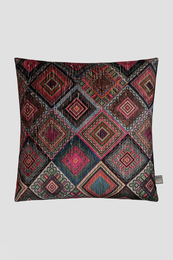 Carraig Donn Rio Pink Geo Square Cushion