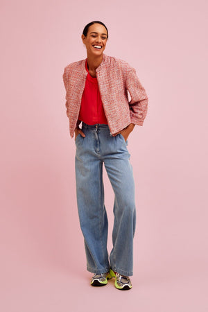 Carraig Donn Roda Wide Leg Denim Jeans