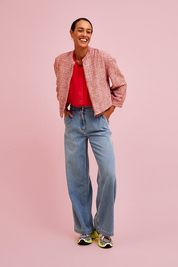 Carraig Donn Roda Wide Leg Denim Jeans
