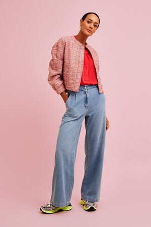Carraig Donn Roda Wide Leg Denim Jeans