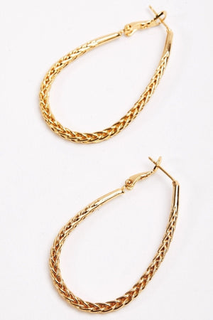 Carraig Donn Rope Detail Hoop Earrings