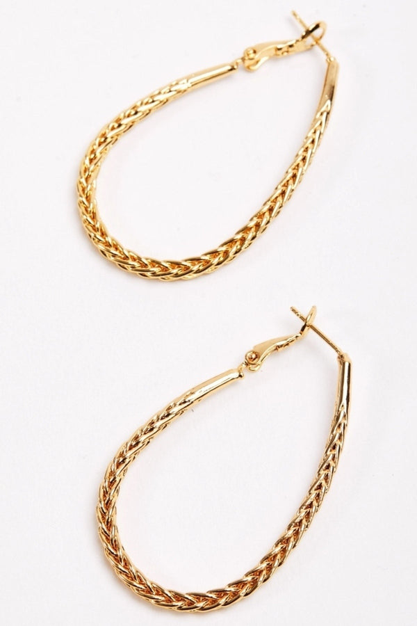Carraig Donn Rope Detail Hoop Earrings