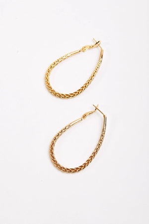 Carraig Donn Rope Detail Hoop Earrings