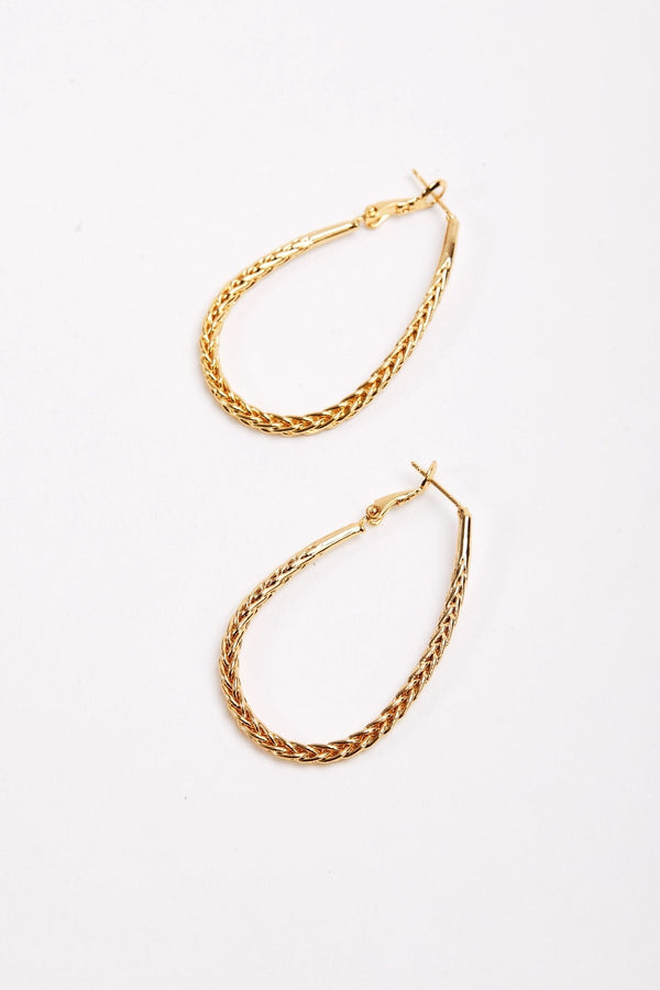 Carraig Donn Rope Detail Hoop Earrings