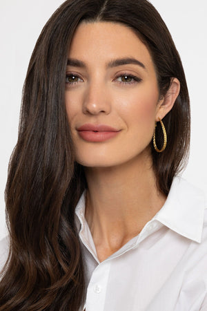 Carraig Donn Rope Detail Hoop Earrings