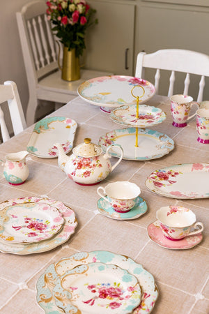 Carraig Donn Rosa Belle Blue Side Plate