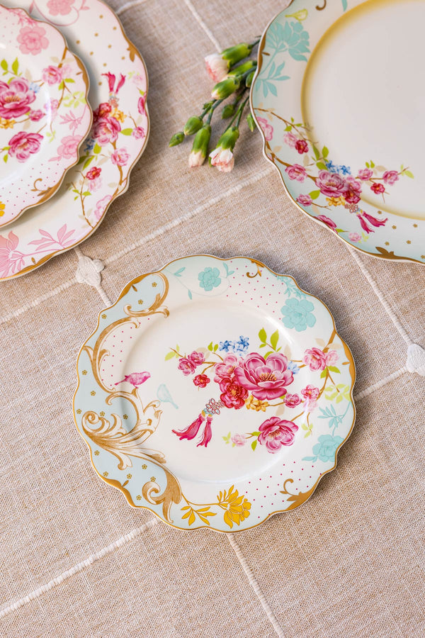 Carraig Donn Rosa Belle Blue Side Plate