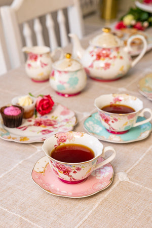 Carraig Donn Rosa Belle Cups & Saucer Set