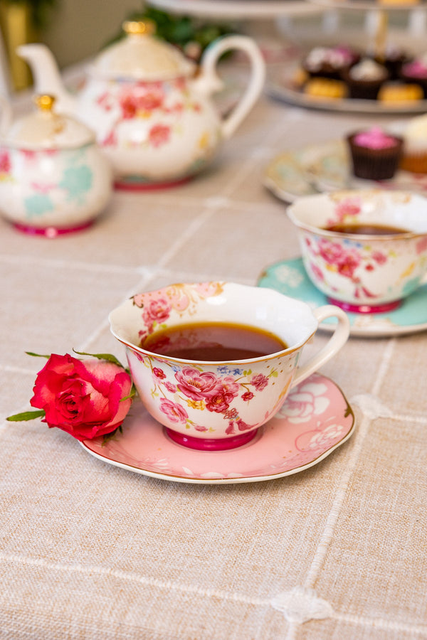 Carraig Donn Rosa Belle Cups & Saucer Set
