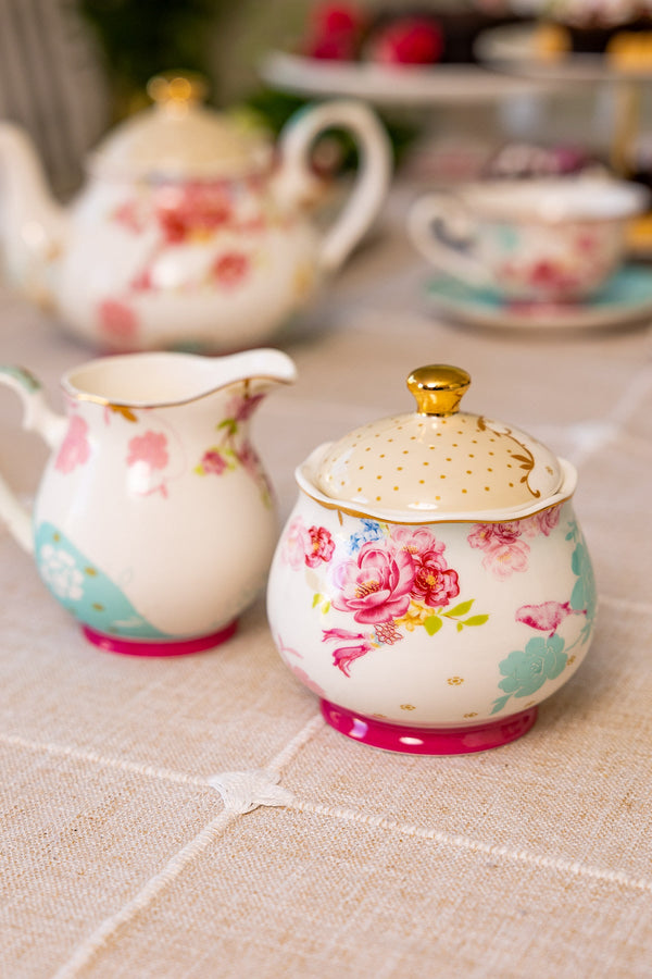 Carraig Donn Rosa Belle Sugar & Creamer Set