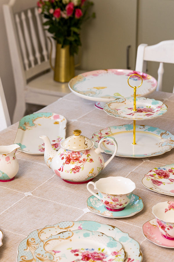 Carraig Donn Rosa Belle Two Tier Cake Plate