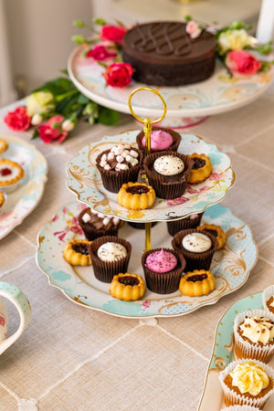 Carraig Donn Rosa Belle Two Tier Cake Plate