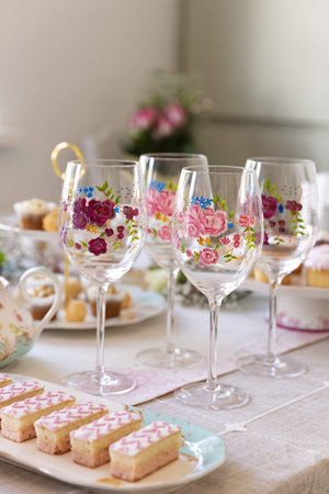 Carraig Donn Rosa Belle Wine Glass Set of 4